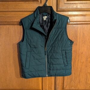 Boys Green Crewcuts Quilted Vest NWOT